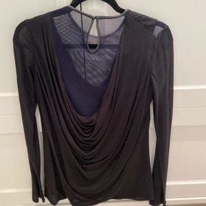 Yigal Azrouel black/blue top, size 0